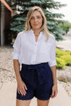 Rails Ellis Gauze Top, White