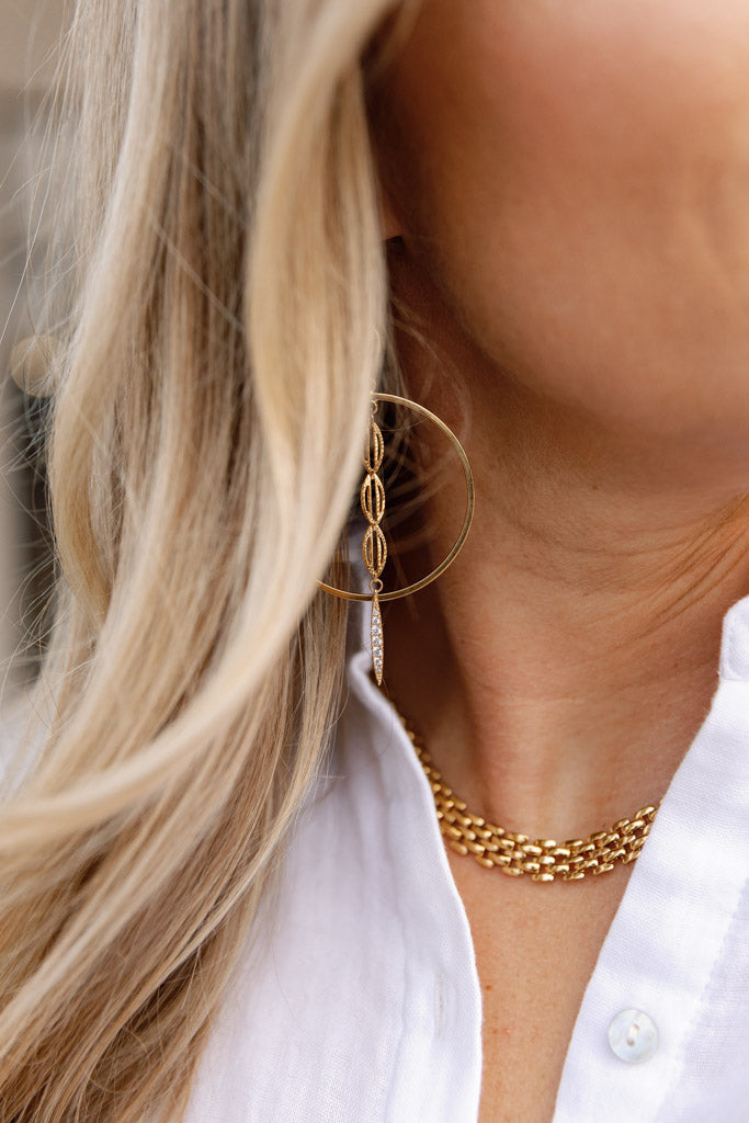 Bronx Statement Earrings RUST