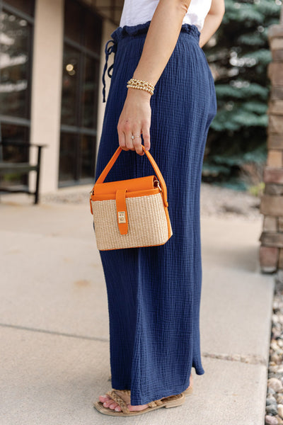 Calhoun Wide Leg Cotton Gauze Pants