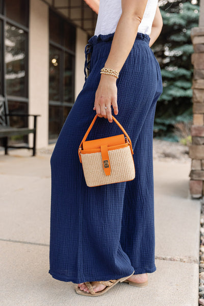 Calhoun Wide Leg Cotton Gauze Pants