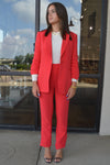 .Cinq A Sept Khloe Blazer, Red