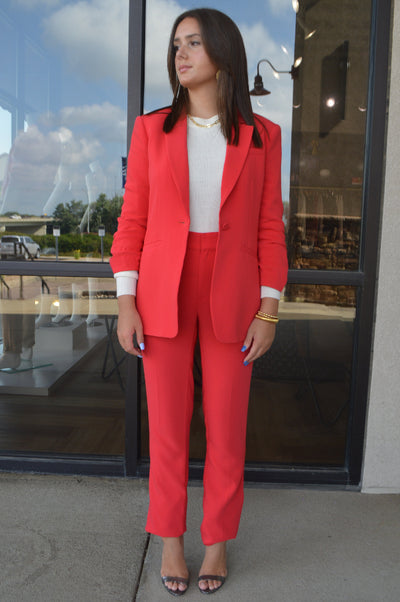 .Cinq A Sept Khloe Blazer, Red