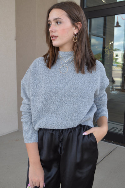 Callie Low Mock Neck Sweater