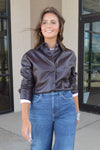 Parker Faux Leather Jacket