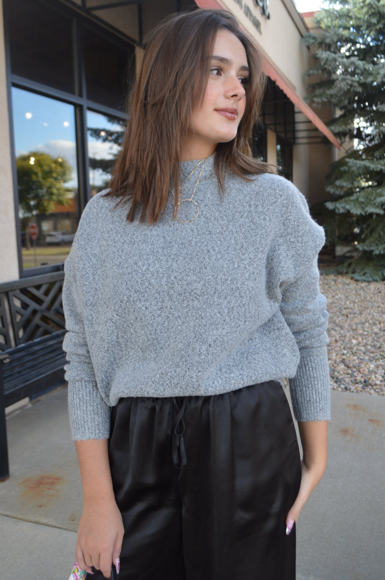 Callie Low Mock Neck Sweater