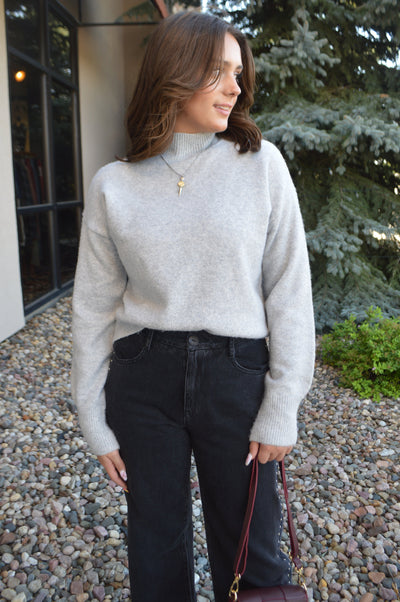 Dani Soft Mock Neck Sweater