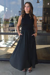 Melanie Mock Neck Maxi Dress