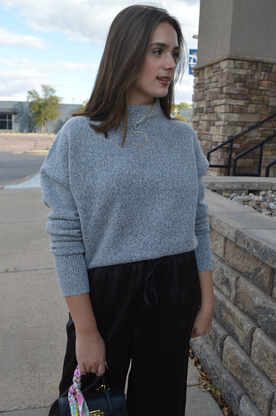 Callie Low Mock Neck Sweater