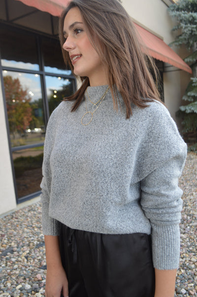Callie Low Mock Neck Sweater