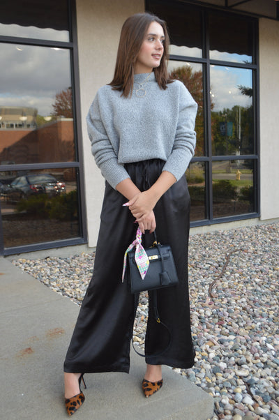 Callie Low Mock Neck Sweater