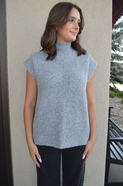 Gabriel Cozy Sleeveless Mock Neck