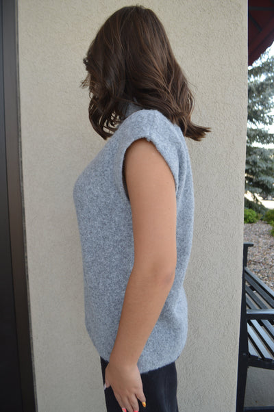 Gabriel Cozy Sleeveless Mock Neck