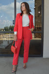 .Cinq A Sept Khloe Blazer, Red