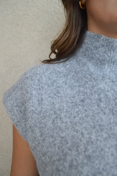Gabriel Cozy Sleeveless Mock Neck