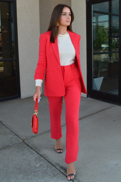 .Cinq A Sept Khloe Blazer, Red