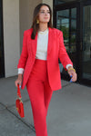 .Cinq A Sept Khloe Blazer, Red