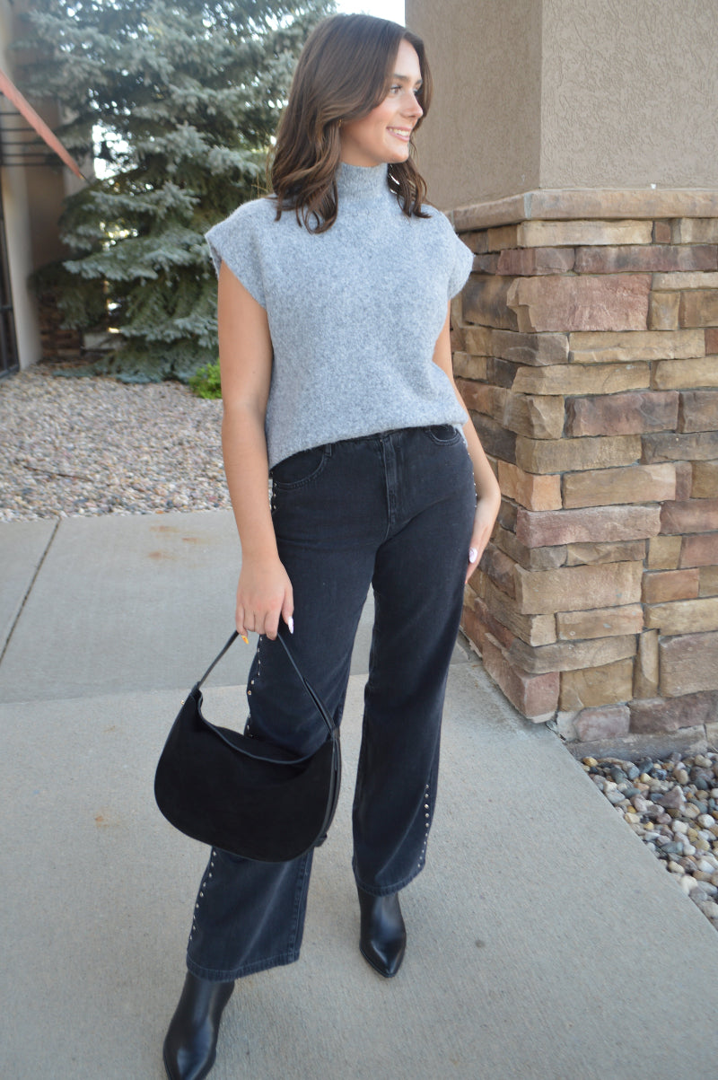 Gabriel Cozy Sleeveless Mock Neck