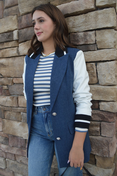 PRE-ORDER OCTOBER Devin Blazer, Indigo