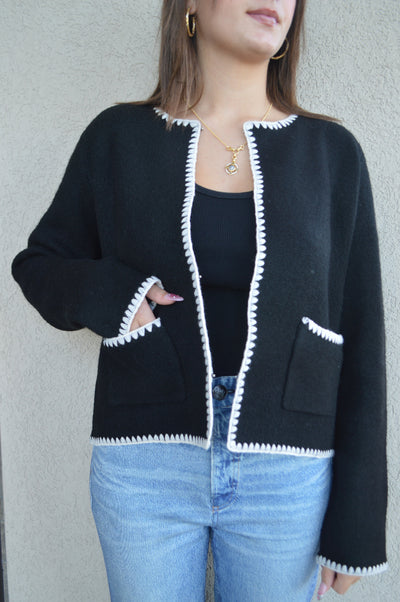 Harlow Whipstitch Cardigan