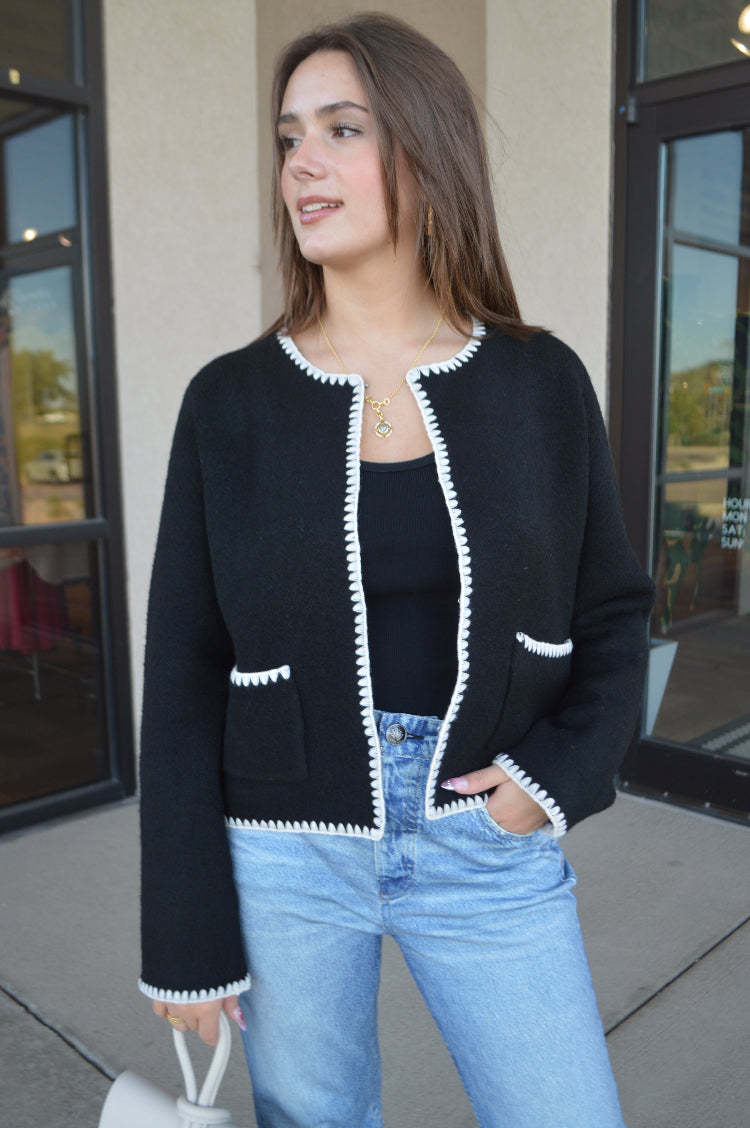 Harlow Whipstitch Cardigan