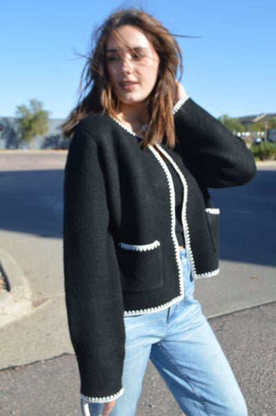 Harlow Whipstitch Cardigan