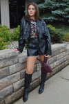 Miley Faux Leather Shorts