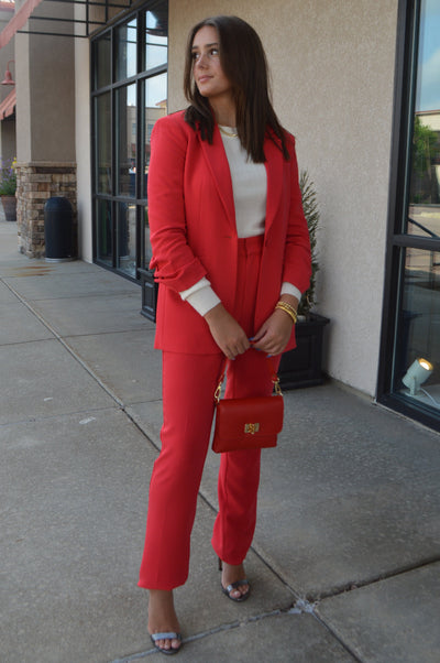 .Cinq A Sept Khloe Blazer, Red