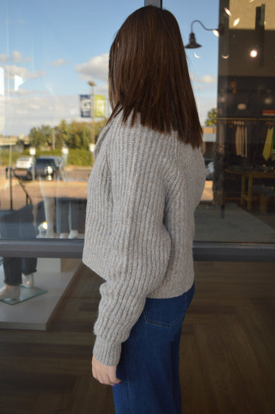 Carrie Shawl Collar Cropped Rib Cardigan