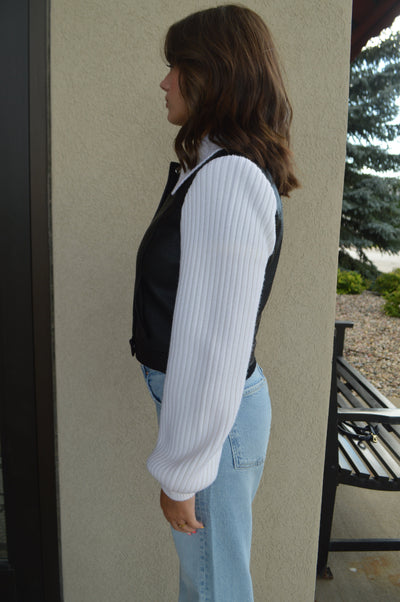 Cinq A Sept Knit Sleeve Ciara Jacket