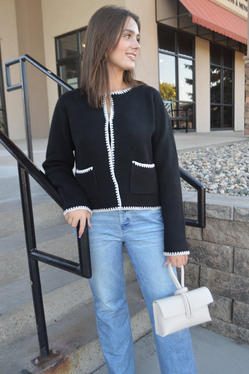 Harlow Whipstitch Cardigan