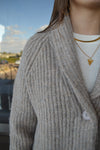 Carrie Shawl Collar Cropped Rib Cardigan