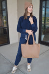 PWT Ziggy Reverse Fleece Sweatshirt, Navy