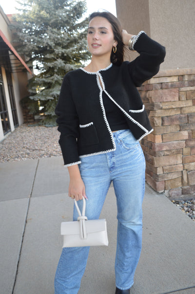 Harlow Whipstitch Cardigan