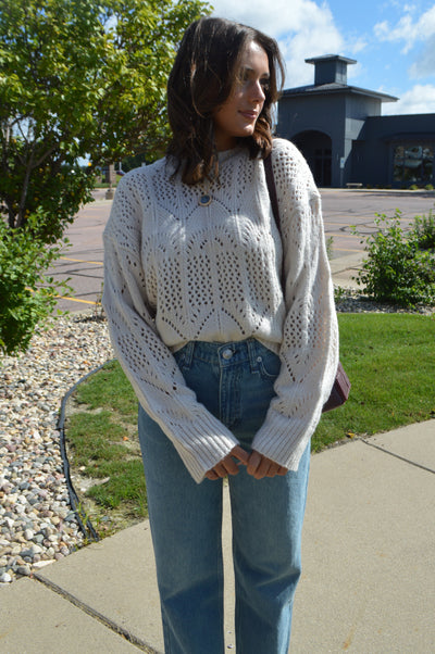 Brynlee Pointelle Sweater
