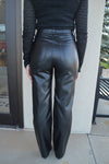 Pistola Cassie Faux Leather High Rise Jeans