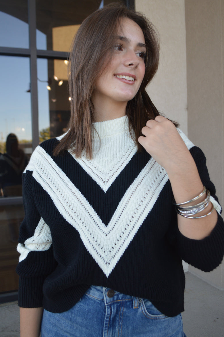 Teagan Color Block Sweater