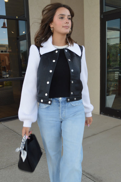 Cinq A Sept Knit Sleeve Ciara Jacket