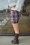 Ashley Plaid Sweater Skirt