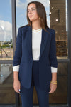 .Cinq A Sept Khloe Blazer, Navy