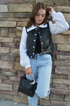 Cinq A Sept Knit Sleeve Ciara Jacket
