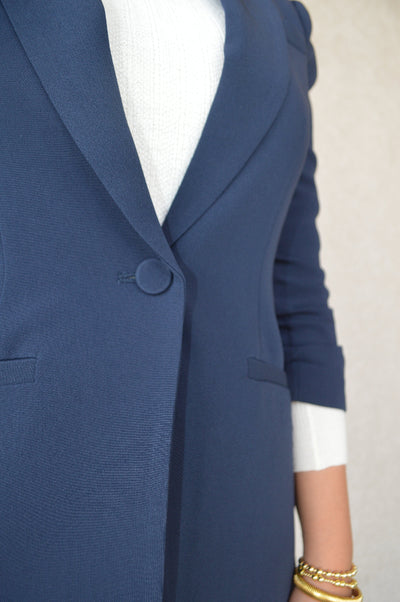 .Cinq A Sept Khloe Blazer, Navy