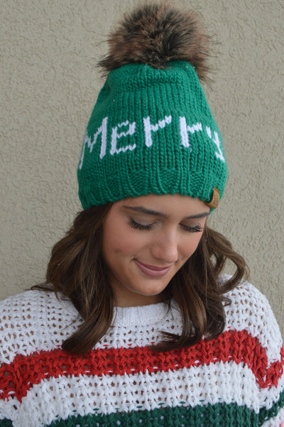 .Merry Pom Hat