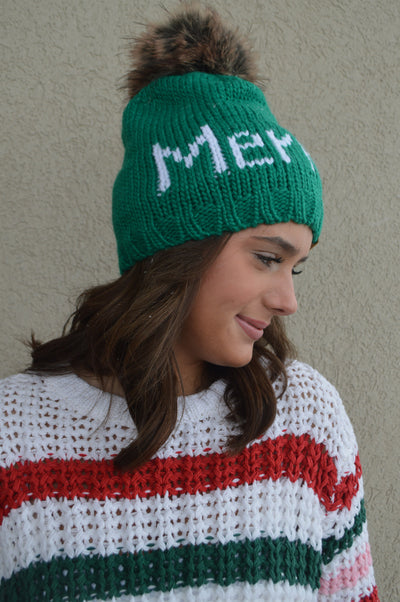 .Merry Pom Hat