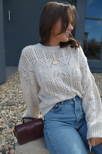 Brynlee Pointelle Sweater