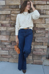 Nikki Cable Knit Mock Neck