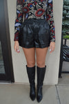 Miley Faux Leather Shorts