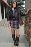 Ashley Plaid Sweater Skirt