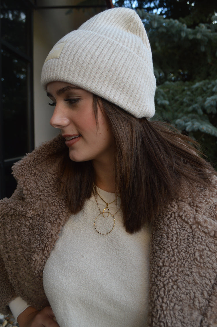 .Rag & Bone Blake Beanie, Ivory