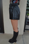 Miley Faux Leather Shorts