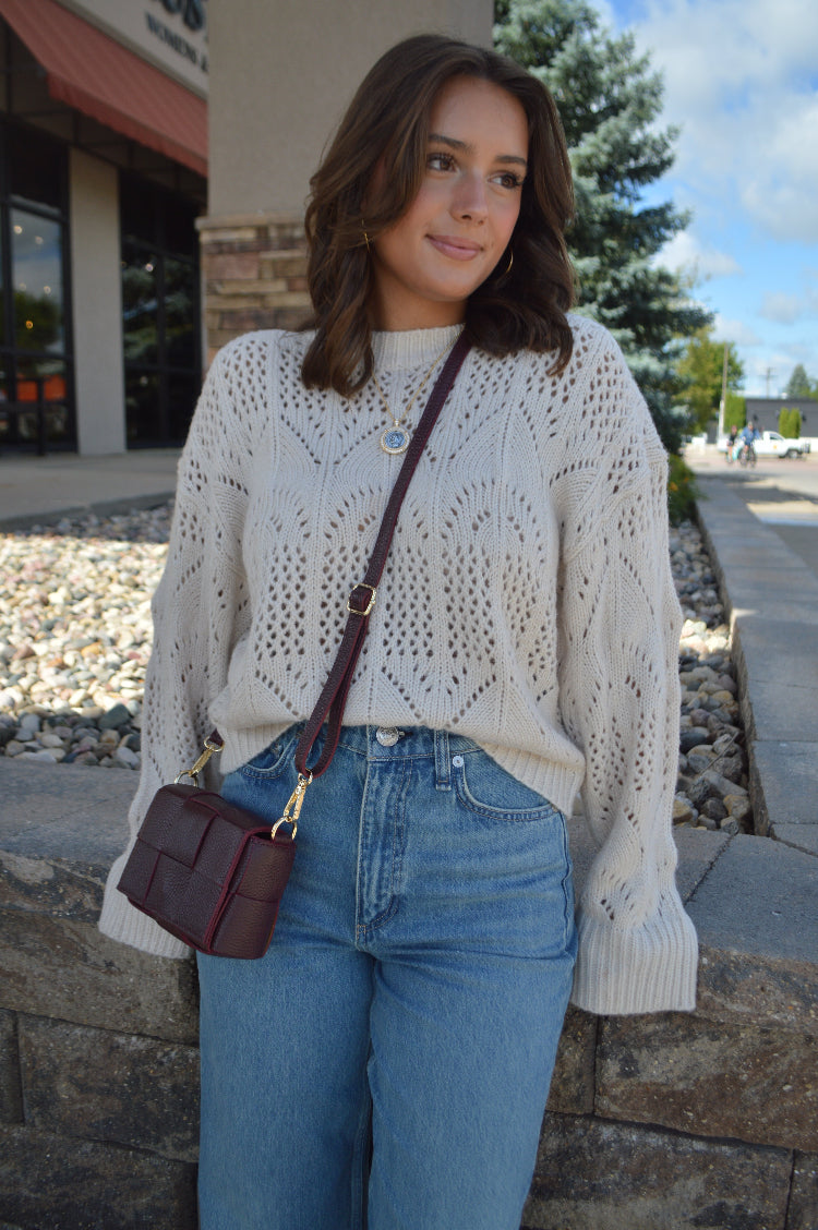 Brynlee Pointelle Sweater